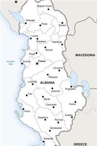 Political Map of Albania Journal