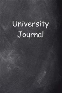 University Journal Chalkboard Design