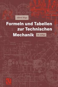 Formeln Und Tabellen Zur Technischen Mechanik