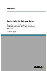 Das Postulat der Existenz Gottes