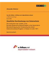Staatliche Durchsetzung von Datenschutz