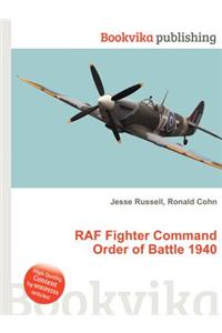 RAF Fighter Command Order of Battle 1940