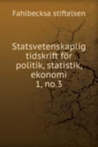 Statsvetenskaplig tidskrift for politik, statistik, ekonomi
