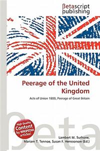 Peerage of the United Kingdom