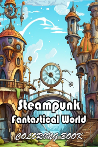 Steampunk Fantastical World Coloring Book