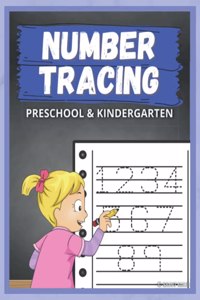 Numbers Tracing & Learning Workbook for Preschool & Kindergarten Ages 3-6, 100 Pages