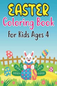 Easter Coloring Book For Kids Ages 4