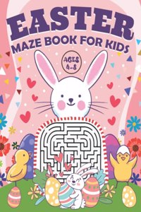 Easter Maze Book for Kids Ages 4-8