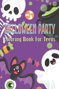 Halloween Party Coloring Book