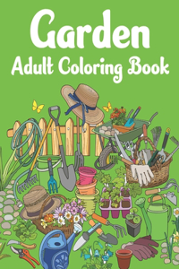 Garden Adult Coloring Book