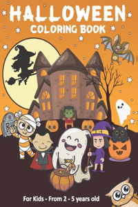 Halloween Coloring Book For Kids ages 2-5
