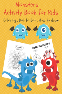 Monster Activity Book For Kids
