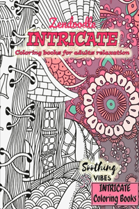 INTRICATE Coloring books for adults relaxation ZENDOODLE