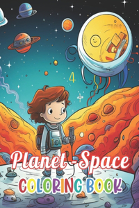 Planet and Space Coloring Book