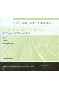 Sum and Substance Audio on Community Property (CD)