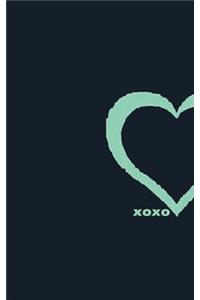 Xoxo Journal, Blank Lined, Write-in Notebook.