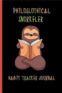 Philoslothical Snorkeler Habit Tracker Journal