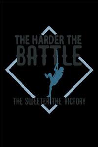 The harder the battle, the sweeter the victory