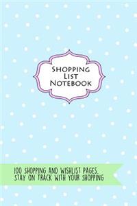 Shopping List Notebook