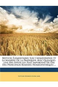 Notices Élémentaires Sur l'Homéopathie Et La Manière de la Pratiquer