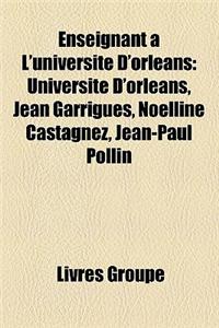 Enseignant L'Universit D'Orlans