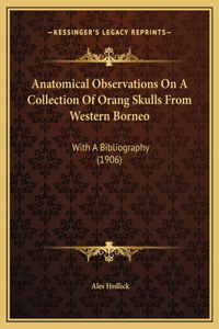 Anatomical Observations On A Collection Of Orang Skulls From Western Borneo