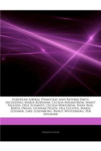 Articles on European Liberal Democrat and Reform Party, Including