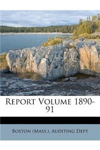 Report Volume 1890-91