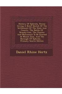 History of Ephrata, Penna