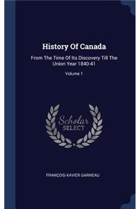 History Of Canada