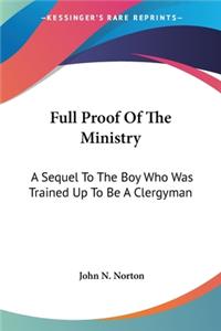 Full Proof Of The Ministry