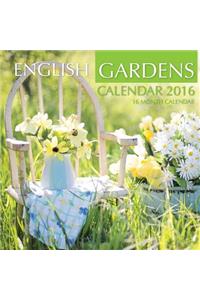 English Gardens Calendar 2016: 16 Month Calendar