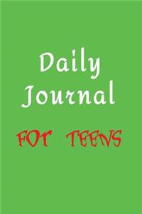 Daily Journal For Teens
