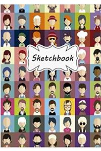 Sketchbook Character: Blank Paper for Drawing, Doodling or Sketching (Sketchbooks)