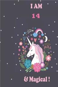 Unicorn Journal I am 14 & Magical!