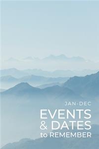JAN-DEC Events & Dates to Remember