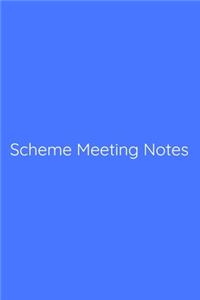 Scheme Meeting Notes Notebook
