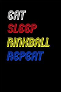 Eat Sleep rinkball Repeat Notebook Fan Sport Gift