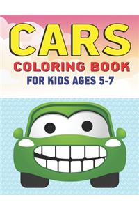 Cars Coloring Book for Kids Ages 5-7