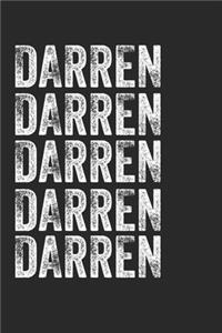 Name DARREN Journal Customized Gift For DARREN A beautiful personalized