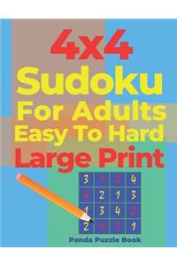 4x4 Sudoku For Adults Easy To Hard Large Print
