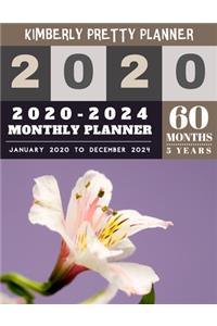 5 year monthly planner 2020-2024