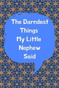 The Darndest Things My Little Nephew Said