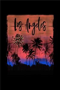 Los Angeles: California Christmas Notebook With Lined Wide Ruled Paper For Taking Notes. Stylish Tropical Travel Journal Diary 6 x 9 Inch Soft Cover. For Home, W