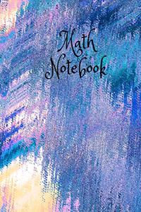 Math Notebook: 120 pages, math notebook, quad ruled workbook, 8.5 x 11 inch large soft cover journal, 5 squares per inch suited for kids and students