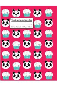 Panda And Cupcake Composition
