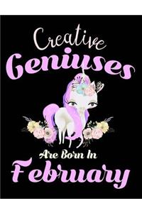 Creative Geniuses Are Born In February