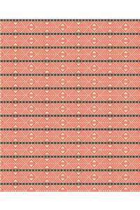 Aztec Pattern Vintage School Composition Book Historical Design 130 Pages
