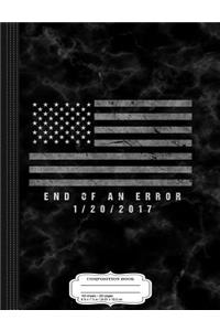 Trump Inauguration End of an Error Composition Notebook
