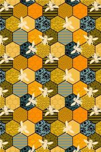 Bullet Journal Notebook Honey Bees Pattern 4